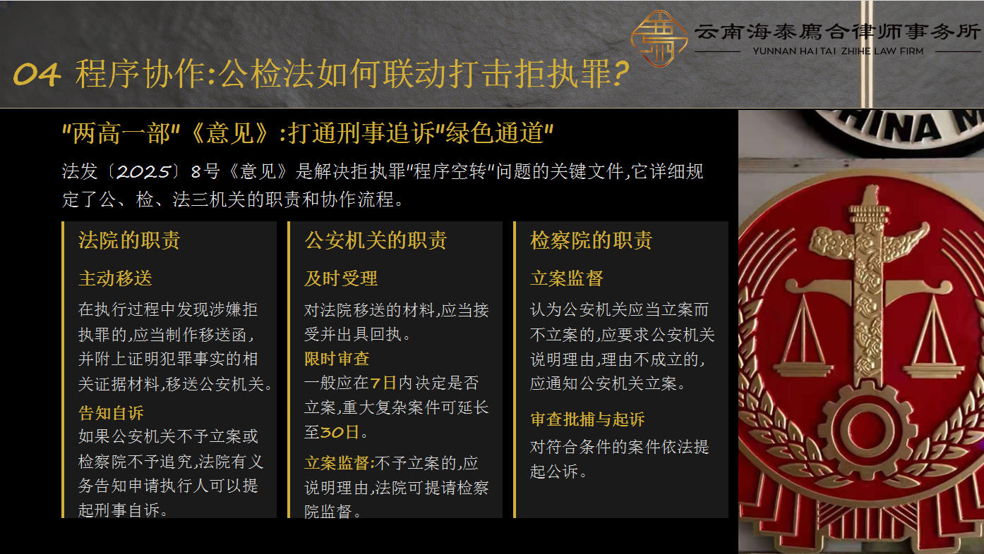 廌合动态｜我所开展“公检法联动破解执行难痼疾——拒执罪新规解读与律师实务操作指南”学习交流会